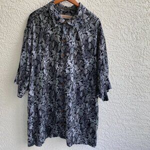VTG TOMMY BAHAMA SHIRT SZ 3XL TALL  CHEST 61.5 Button Down 100% Linen